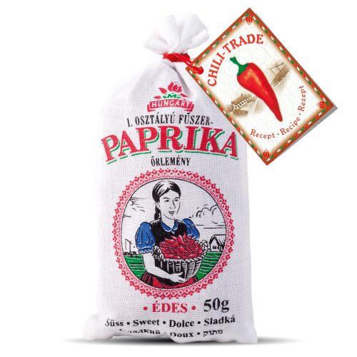 Fűszerpaprika őrlemény vászonzsákban 50g édes