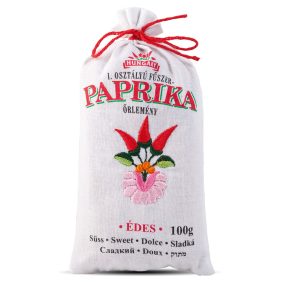   Fűszerpaprika őrlemény hímzett vászonzsákban 100g édes