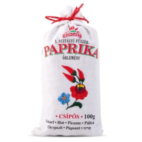   Fűszerpaprika őrlemény hímzett vászonzsákban 100g erős