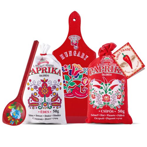 Fűszerpaprika őrlemény deszkás díszcsomagban