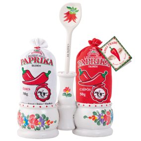   Fűszerpaprika őrlemény ajándékcsomagban (2-es sótartóval)