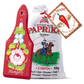   Fűszerpaprika őrlemény mini deszkás díszcsomagban 50g erős