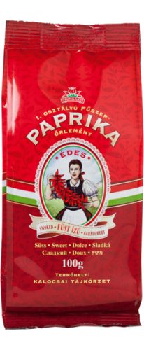 Füst ízű fűszerpaprika őrlemény papírtasakban édes 100g