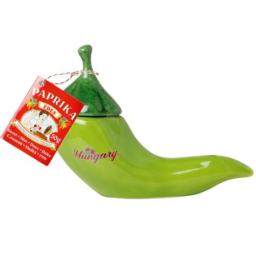 Fűszerpaprika őrlemény mázas kerámia paprikában édes 50g (zöld)