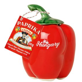   Fűszerpaprika őrlemény mázas kerámia paprikában "Duna" erős 50g (piros)