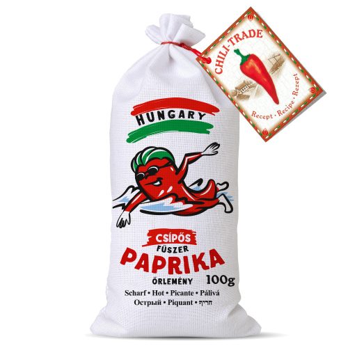Fűszerpaprika őrlemény vászonzsákban 100g erős