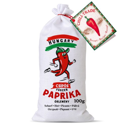 Fűszerpaprika őrlemény vászonzsákban 100g erős