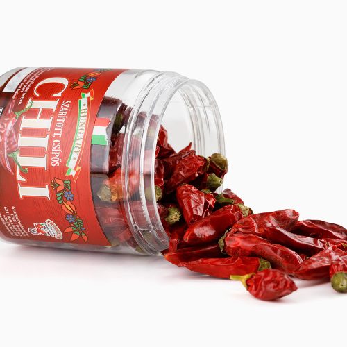 Szárított paprika műanyag tégelyben